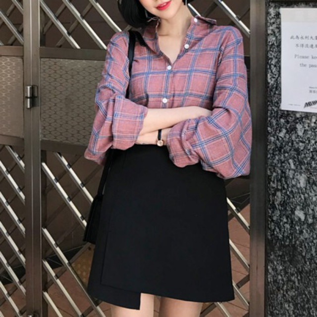 Chân Váy Ulzzang Chữ A Xinh Xắn