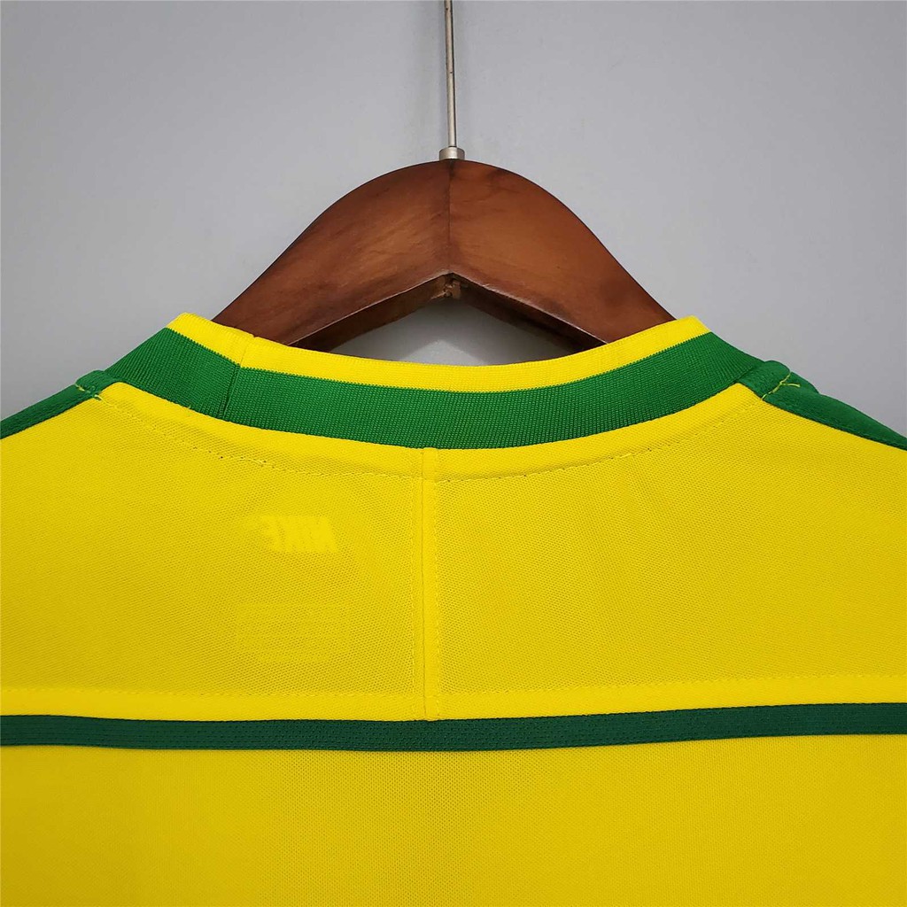 Áo Bóng Đá Đội Tuyển Brazil 1998 Phong Cách Retro