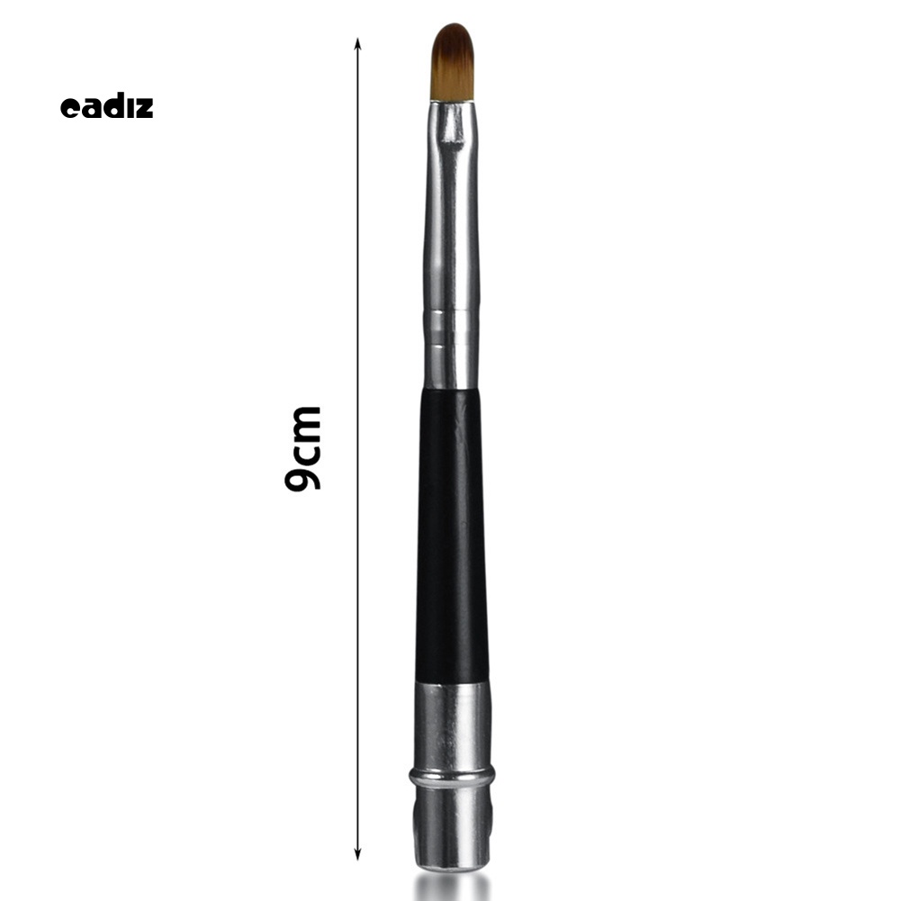 1 Cọ Trang Điểm Môi Tay Cầm Bằng Nhôm Mềm Có Thể Thu Gọn Tiện Lợi