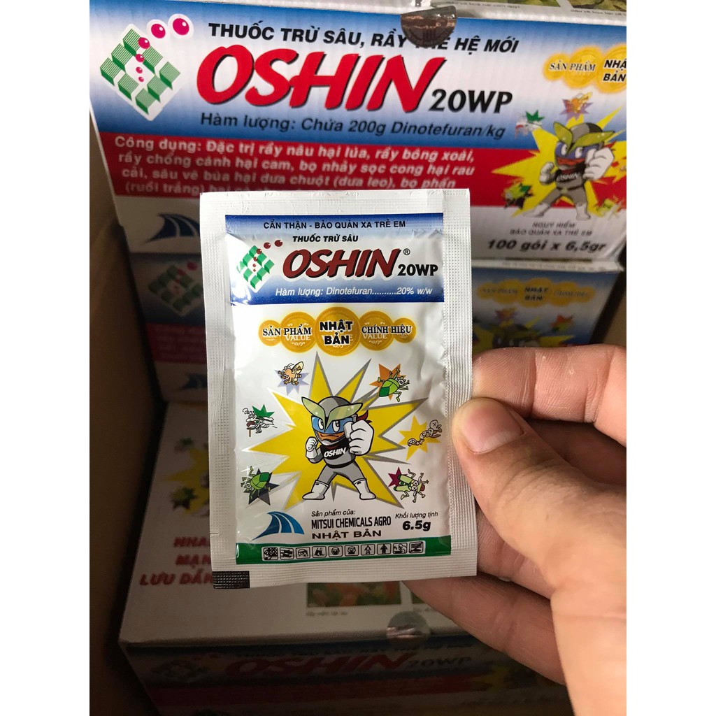 OSHIN 20WP – CHẾ PHẨM TRỪ SÂU, RẦY GÂY HẠI CHO HOA  MAI, HOA HỒNG &amp; CÁC LOẠI CÂY TRỒNG (6,5)