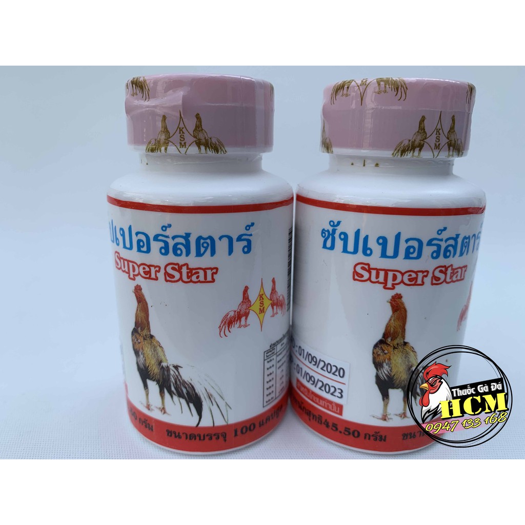 Combo Bio Cal - Super Star Bộ Thuốc Nuôi Gà Đá Giúp Mau Sung Tăng Cơ Bắp Bổ Gân Gối
