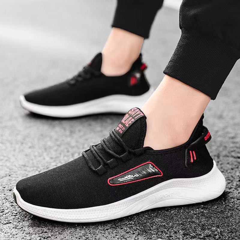 Giày Sneaker nam AKBS viền chữ kí đế mềm êm chân