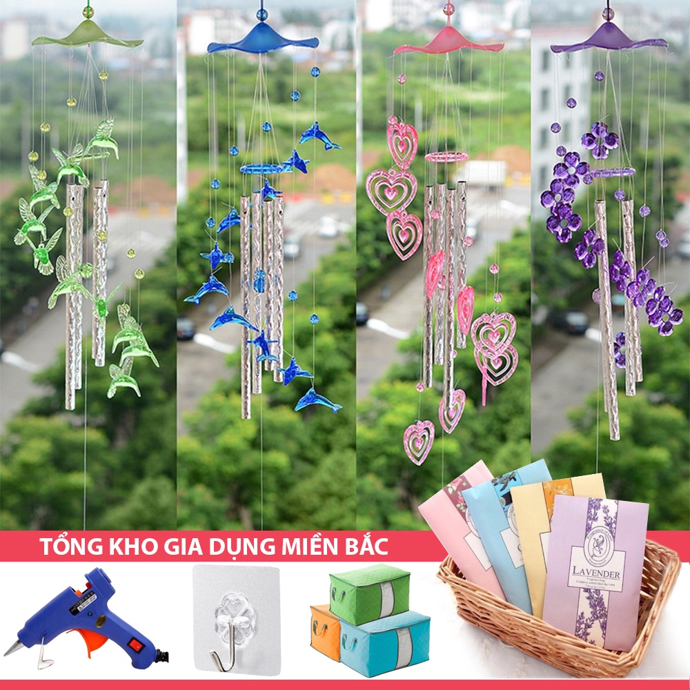 [Tổng Kho Sỉ] Chuông Gió KIỂU SÓNG Kim Loại Trang Trí Decor Đẹp Phong Thủy (Nhiều Hình)