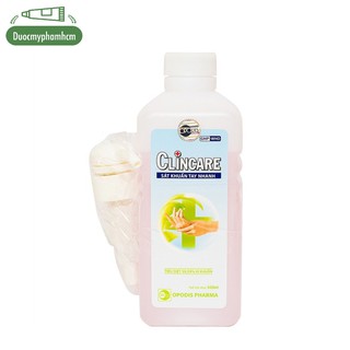 Dung dịch Rửa Tay Sát Khuẩn Clincare có vòi, không hại da tay 500ml