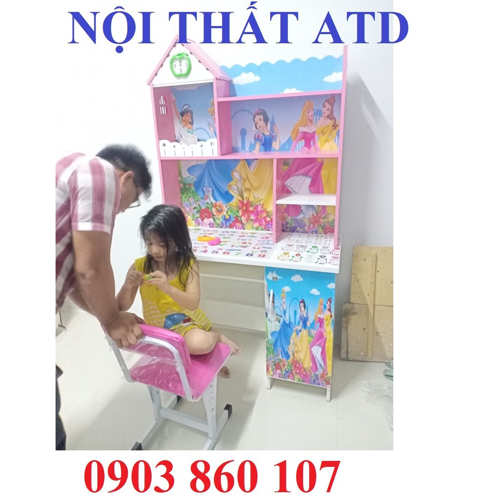 Bàn học sinh nhựa Đài Loan in 3d cực đẹp cho bé yêu hcm bình dương giá rẻ