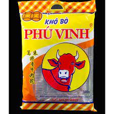 Khô bò PHÚ VINH thượng hạng, khô bò đặc sản dùng để làm đồ ăn vặt hay làm quà tết. Khối lượng tịnh 100g | BigBuy360 - bigbuy360.vn