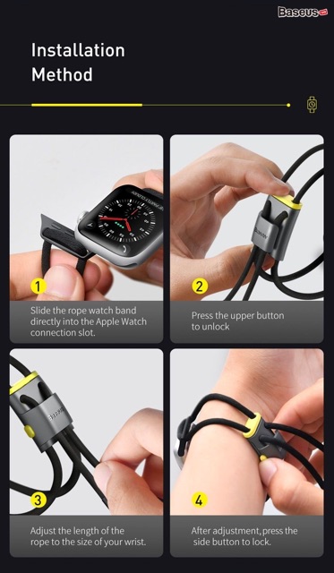 Dây đeo thể thao Baseus dùng cho Apple Watch Series 4-5