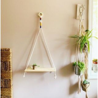 Kệ trang trí kệ treo tường kệ treo dây kệ gỗ kệ để đồ