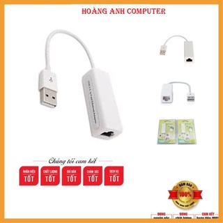 [Chính hãng]Đầu chuyển USB ra Lan 2.0 - Cáp chuyển USB sang đầu cắm dây mạng
