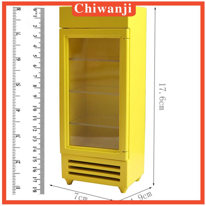 Tủ Lạnh Mini Bằng Gỗ Dùng Trang Trí Nhà Búp Bê 1: 12