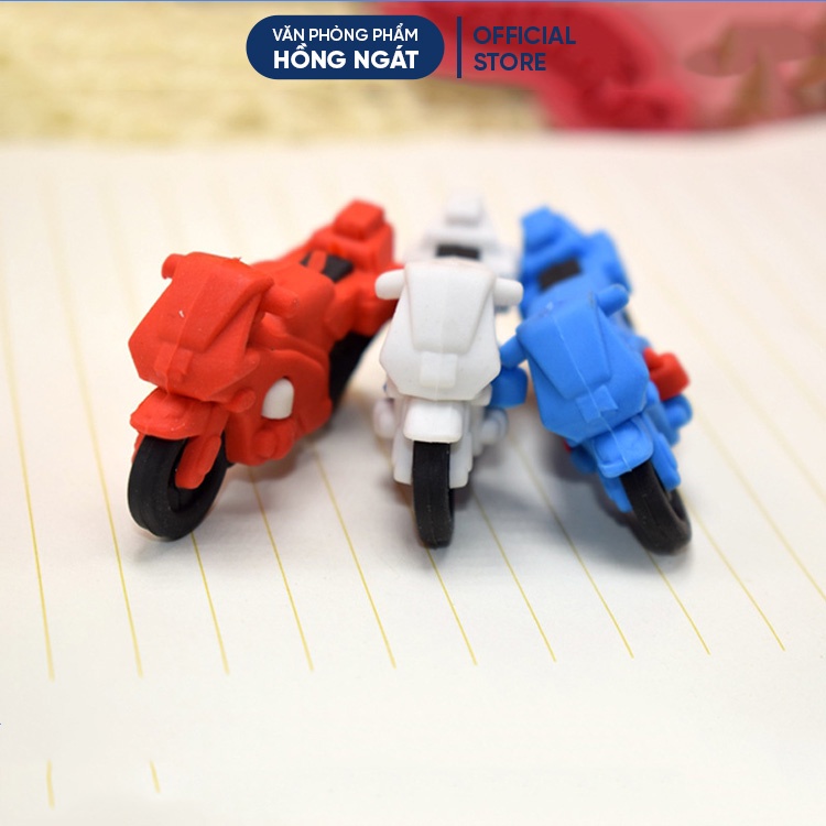 Tẩy bút chì xe máy Ms2, đồ dùng học tập dễ thương gôm tẩy cute giá rẻ làm quà tặng học sinh văn phòng phẩm T21
