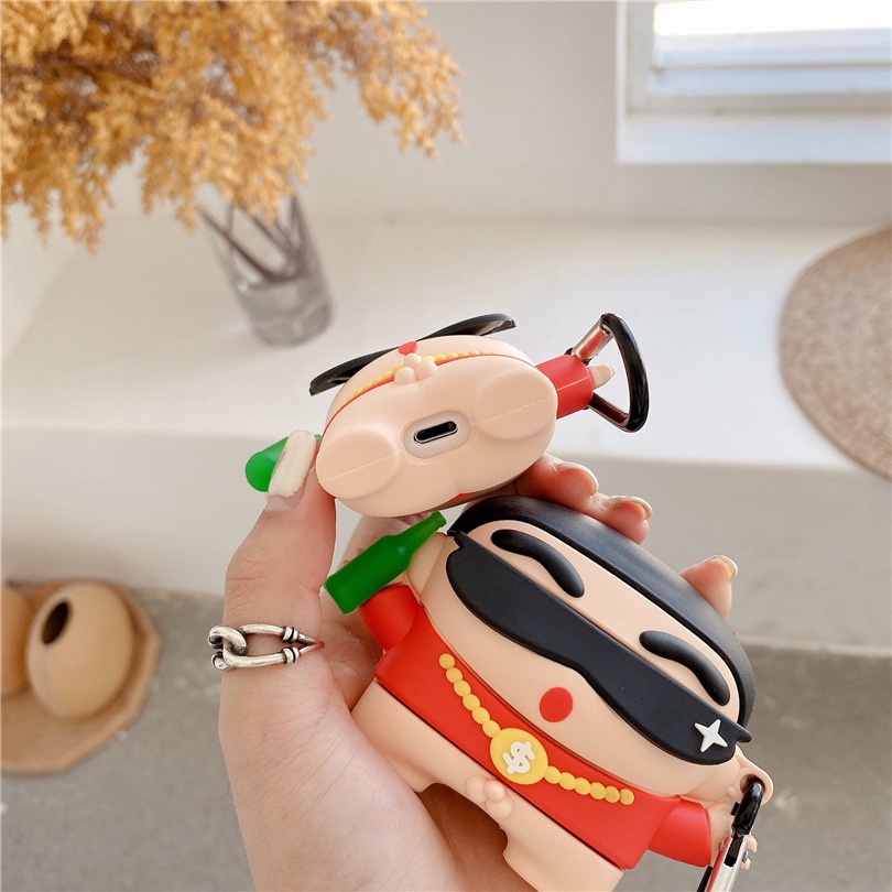 Case AirPods Vỏ Bọc Tai Nghe AirPods 1/2/Pro Cậu Bé Bút Chì Shin Cool - Minh An Saigon