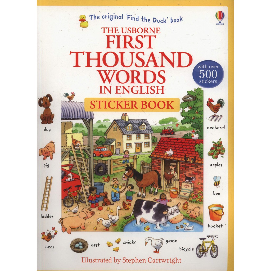 Sách - Anh: First Thousand Words In English (Sticker Book)