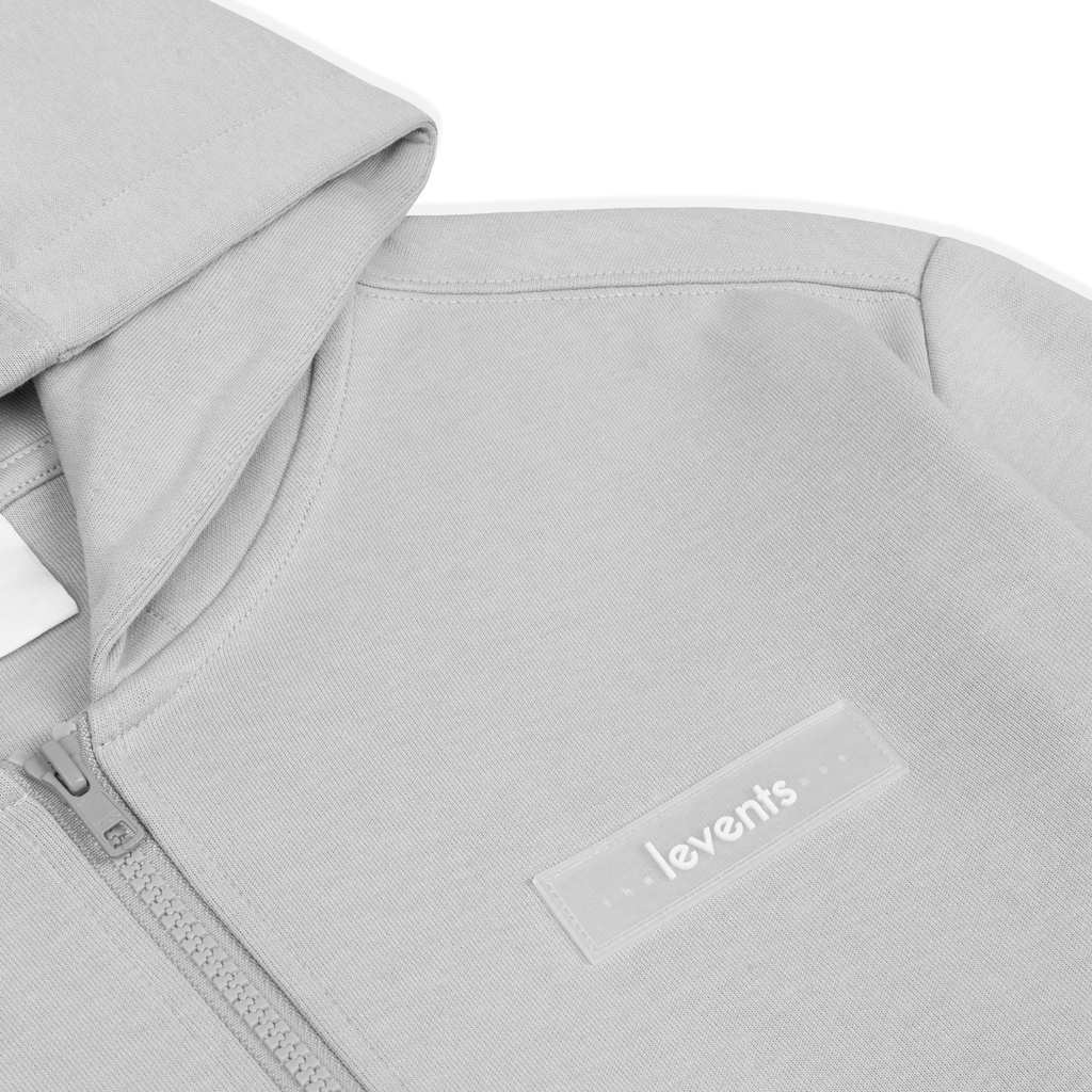 Áo hoodie zipper LEVENTS Basic/ Grey