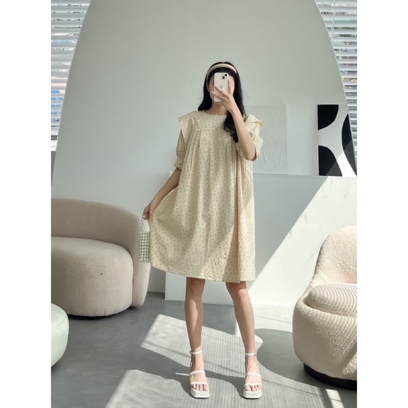 Đầm babydoll be hoa nhí của Crushh studio