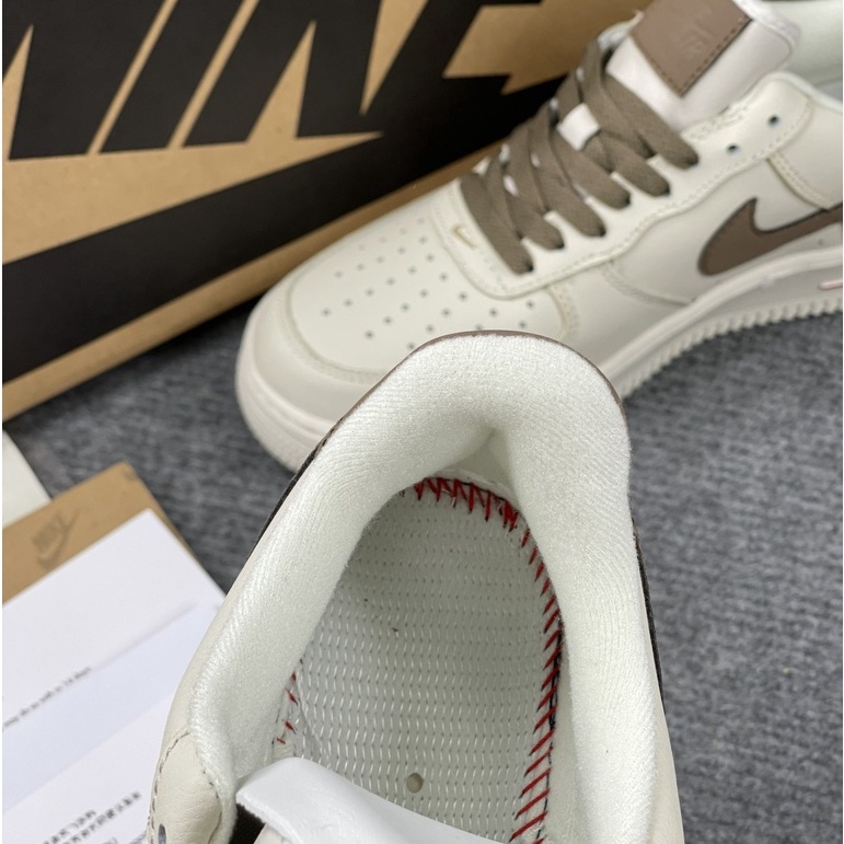Giày AF1 vệt nâu, air force 1 bản SC đủ size nam nữ Full box bill