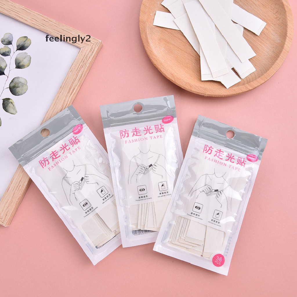 Set 10 / 36 Miếng Dán Hai Mặt Màu Trong Suốt Chống Lộ Cho Đầm