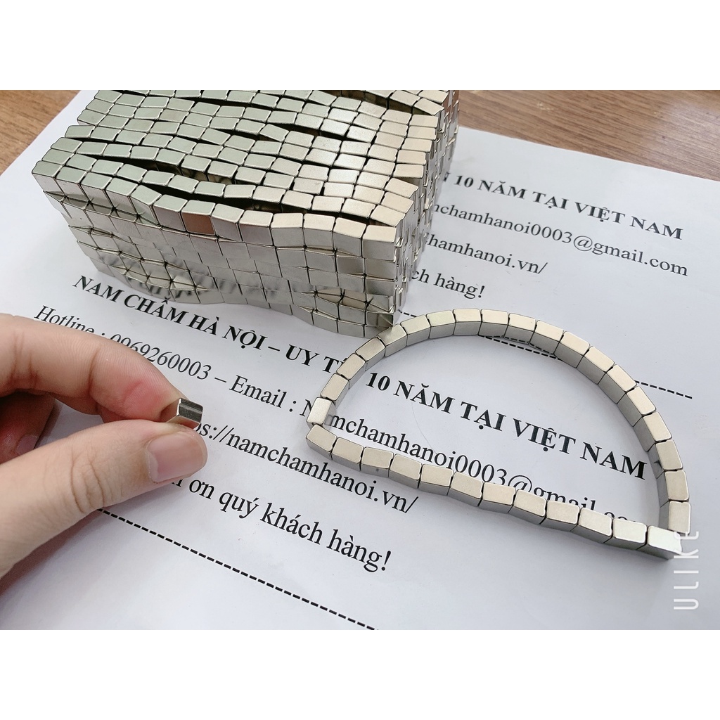 Nam châm xếp hình kích thước 7x5x8mm, nam châm xếp hình vòng cung, hình tròn