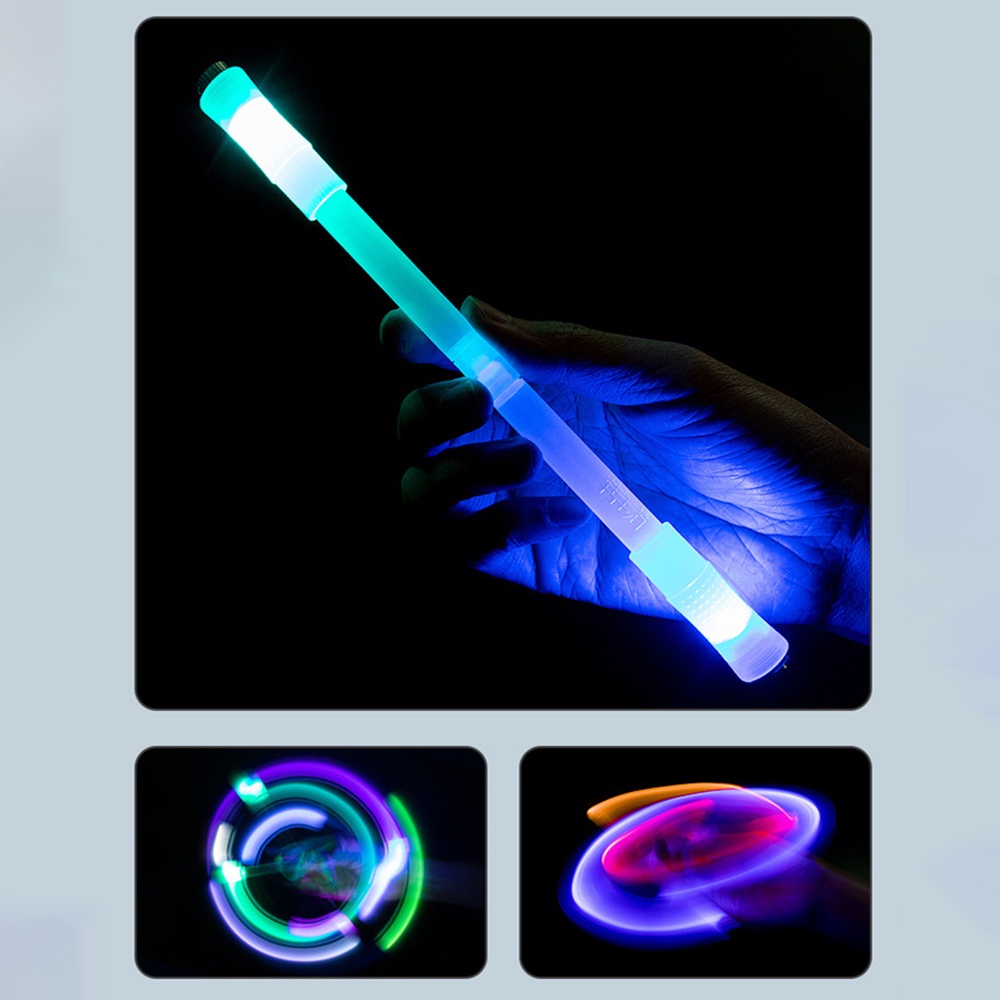 Bút Bi Xoay 0.5mm Gắn Đèn LED Nhiều Màu Vui Nhộn Cho Bé