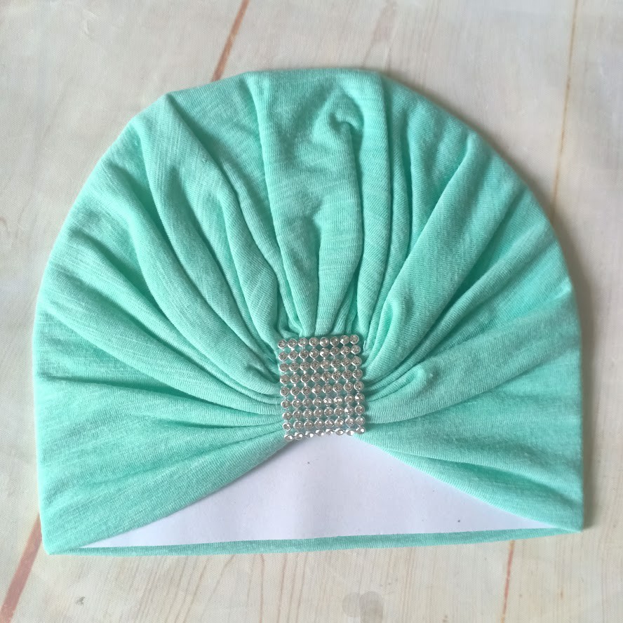 Mũ Turban đính hạt xinh xắn Cho Bé Gái/ Nón Turban