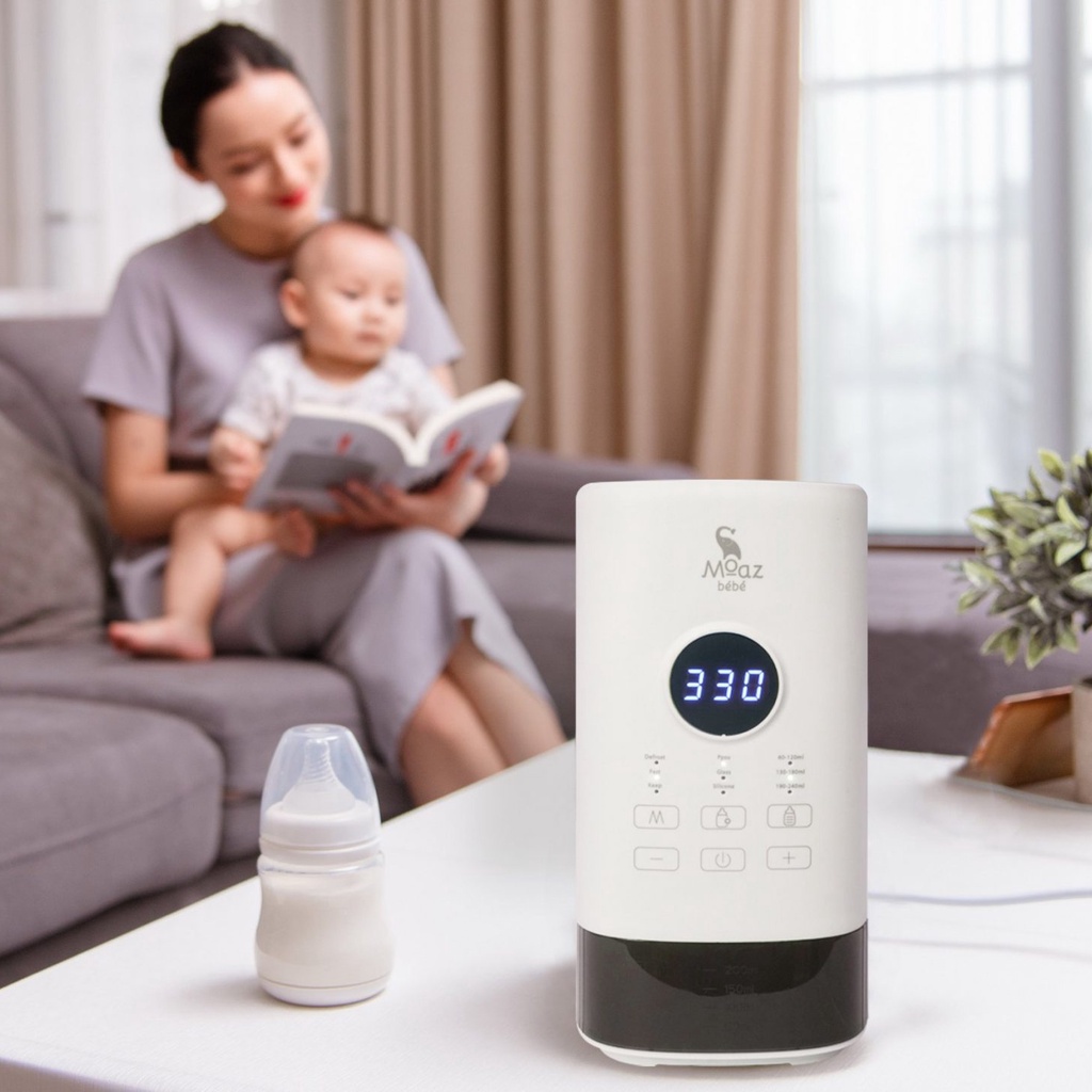 Máy hâm sữa siêu tốc thông minh Moaz Bebe MB033 - Bảo hánh chính hãng
