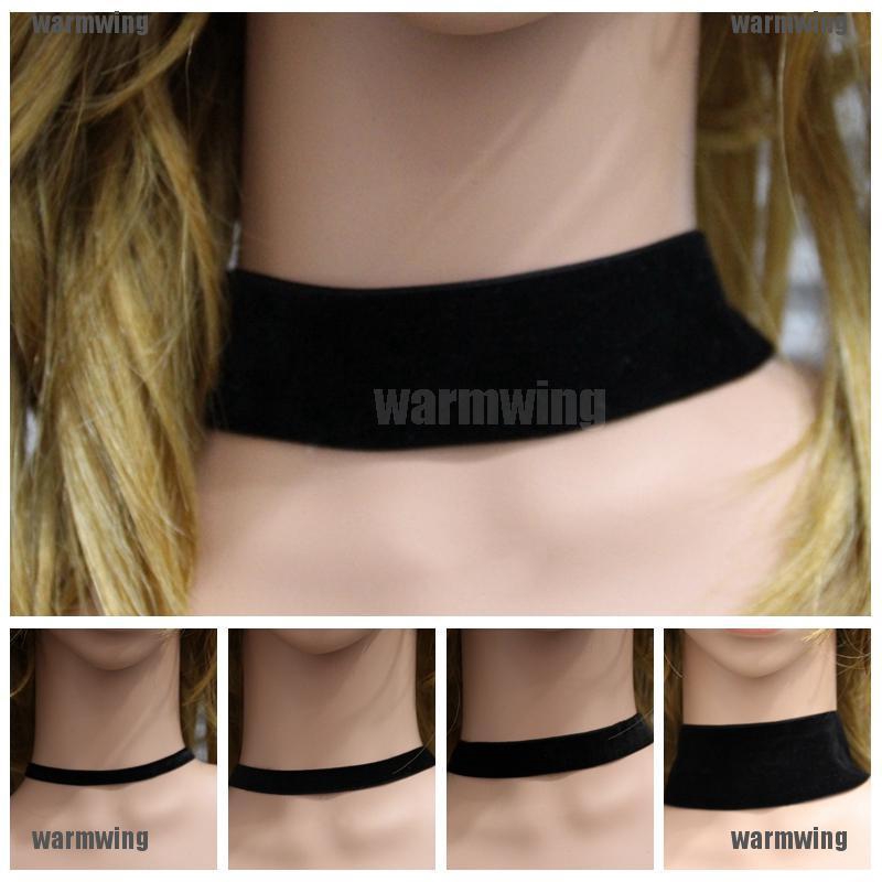 Vòng Cổ Choker Dây Nhung Đen Phong Cách Gothic Cổ Điển