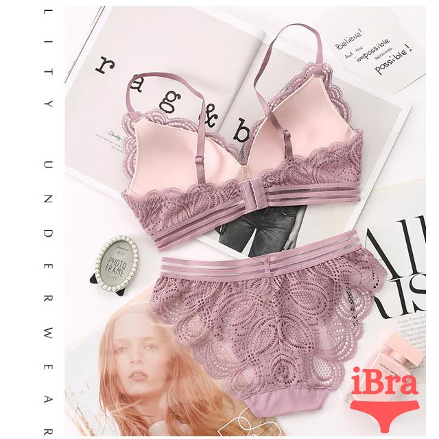 Áo Lót 💖Freeship💖_Bộ đồ lót ren cao cấp sexy, quyến rũ không gọng, đệm vừa | BigBuy360 - bigbuy360.vn