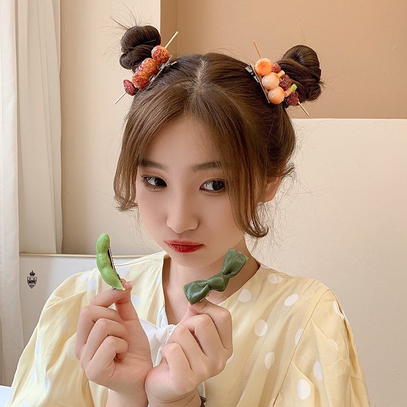 Kẹp tóc chủ đề thức ăn nhỏ xinh thời trang Nhật cho phái nữ