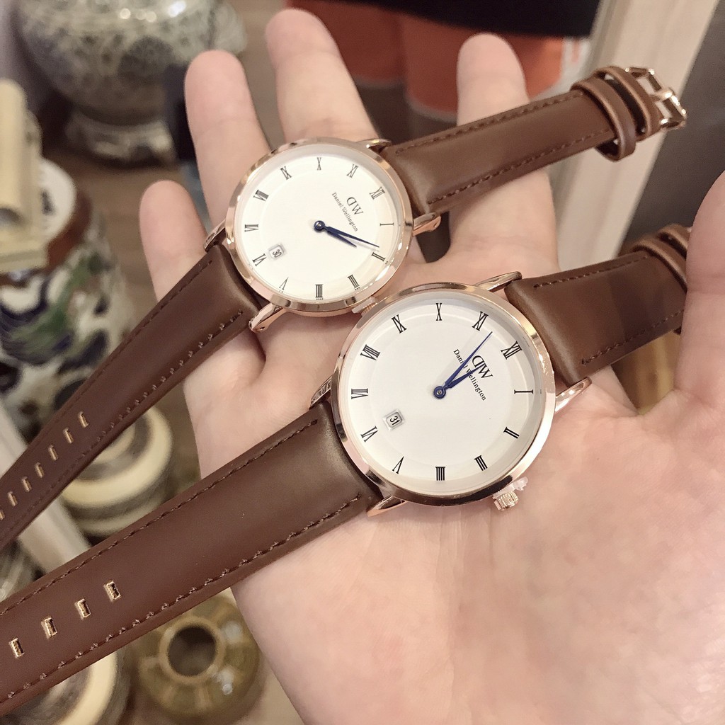 Đồng Hồ Đôi Thời Trang Giá Tốt   Dwatch ( nam nữ có size )