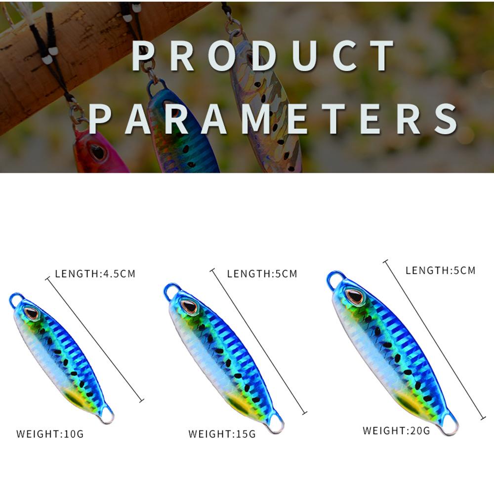 MUVAKO Mồi Câu Cá Nhân Tạo Bằng Kim Loại Nhiều Màu Sắc 10g 20g 30g