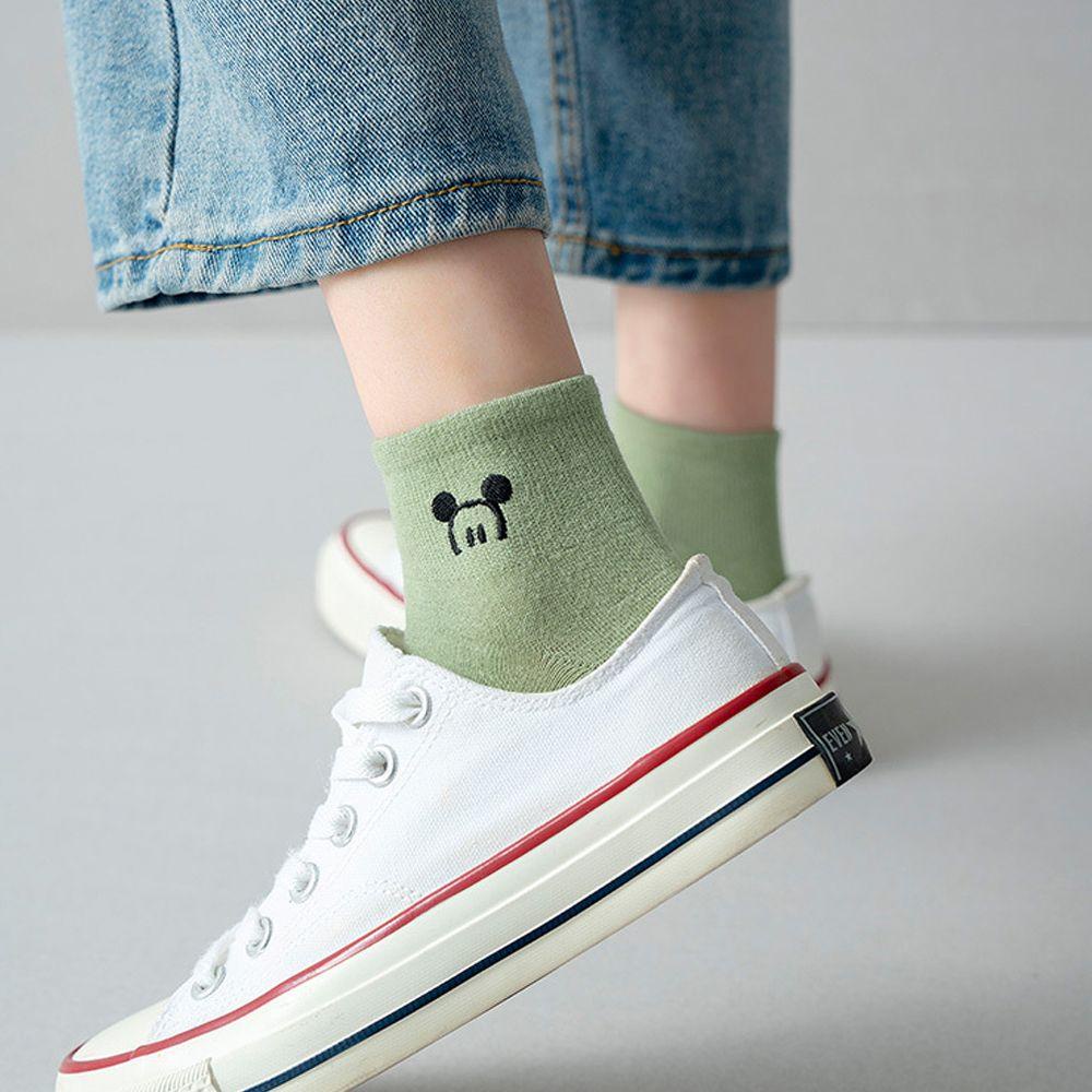 AROMA Vớ Thể Thao Cổ Thấp Biểu Tượng Hoạt Hình Kawaii Dễ Thương Phong Cách Đường Phố Cho Nữ