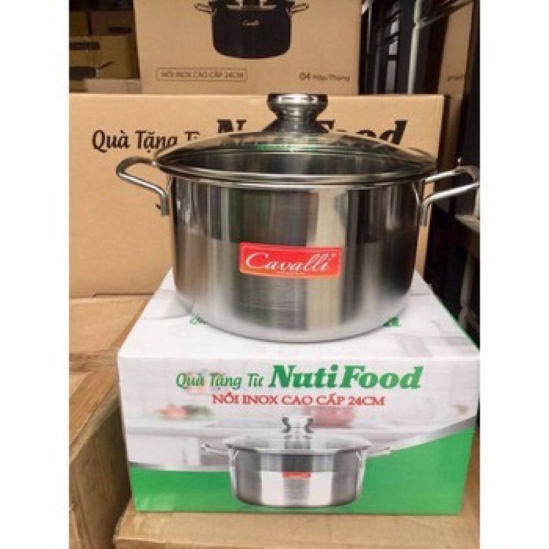 Nồi inox Cavalli 24 cm Nutifood
