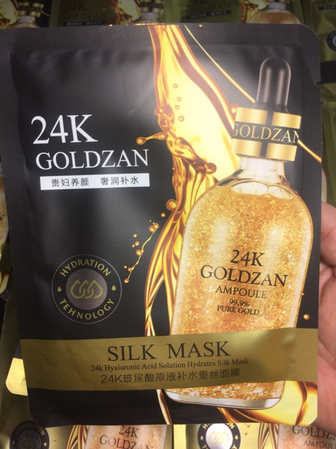 [Nội Địa Trung] Mặt Nạ Cao Cấp Vàng 24k Goldzan Silk Mask