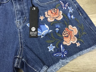Combo quần short thêu hoa