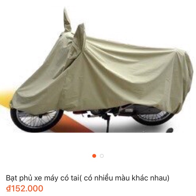 Bạt phủ xe máy có tai
