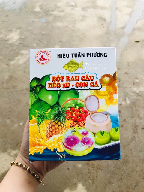 Bột rau câu con cá dẻo 3D 1 gói 15g