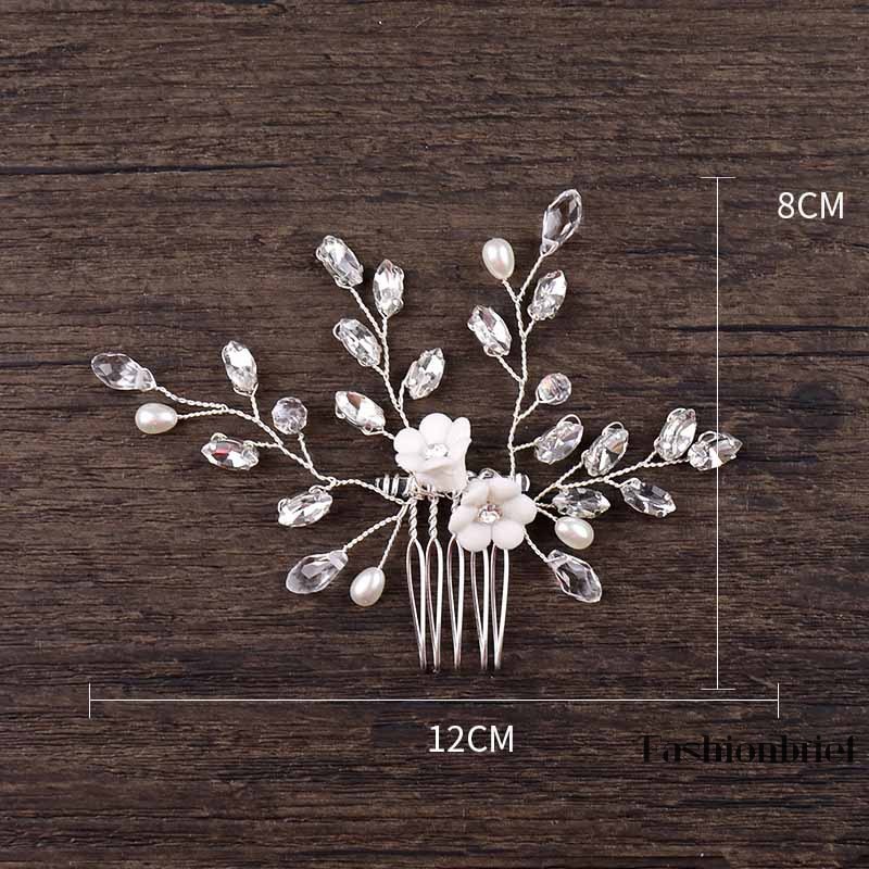 Lược cài tóc kiểu dáng đơn giản thanh lịch dành cho cô dâu