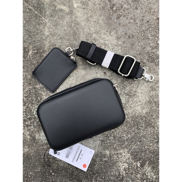 Túi xách nam đeo chéo giỏ dáng HỘP da cứng phong cách messenger 2 túi to nhỏ cặp đeo vai xịn chốt bóng loại 1 MINA