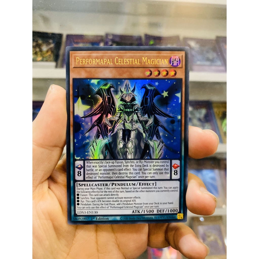 Thẻ Bài YugiOh! Mã LDS3-EN130 - Performapal Celestial Magician - Ultra Rare - 1st Edition
