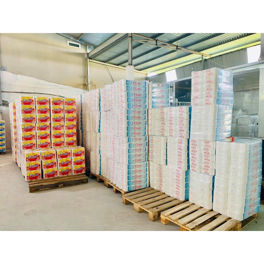 Giấy Vệ Sinh E'lesy Bịch 10 Cuộn Cao Cấp 3 Lớp, Mềm Mịn, Siêu Dai, Dày Dặn ( 1.5 kg )