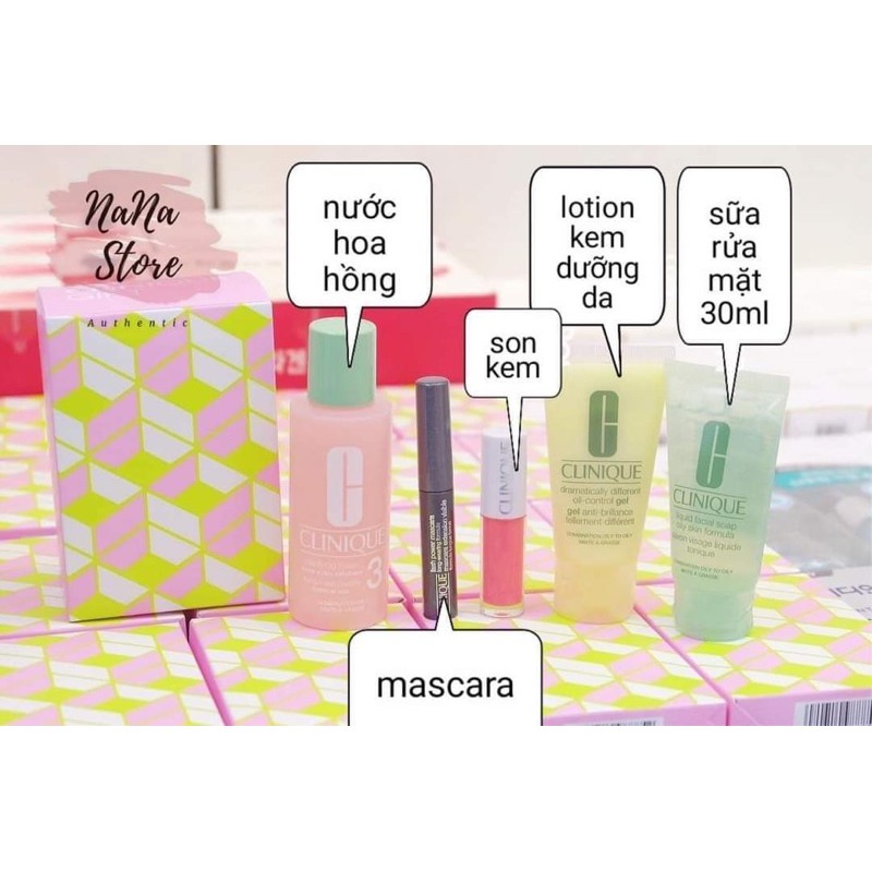 Set 5 món dưỡng Clinique
