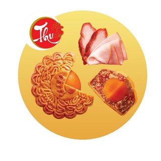 Gà quay jambon 1 trứng 150g bánh trung thu kinh đô + hộp đựng