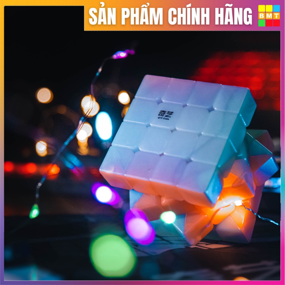 Rubik Biến Thể 4x4 Qiyi Yelly Màu Sắc, trang trí bàn học, RUBIK BMT, đồ chơi thông minh cho bé