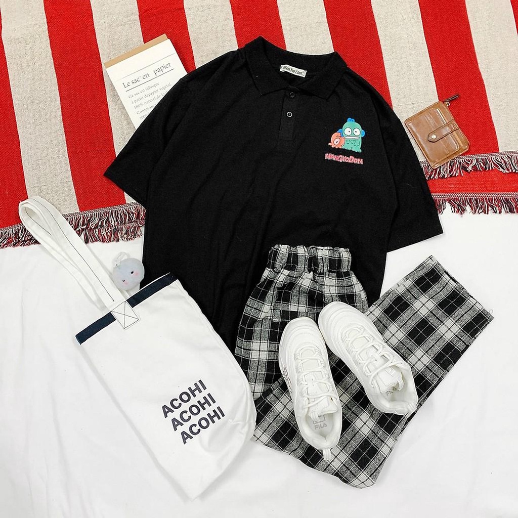 Áo Cổ Trụ Polo Chất Thun Mềm Sang Xịn Mịn In Hình Chú Ếch Buồn Và Bạn  Trẻ Trung  THời Thượng Hóm Hỉnh TTQ0310