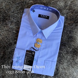 OWEN -  Áo sơ mi dài tay Owen REGULAR FIT kẻ ca rô xanh 22244