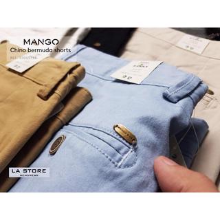 Quần short kaki MANGO màu kem