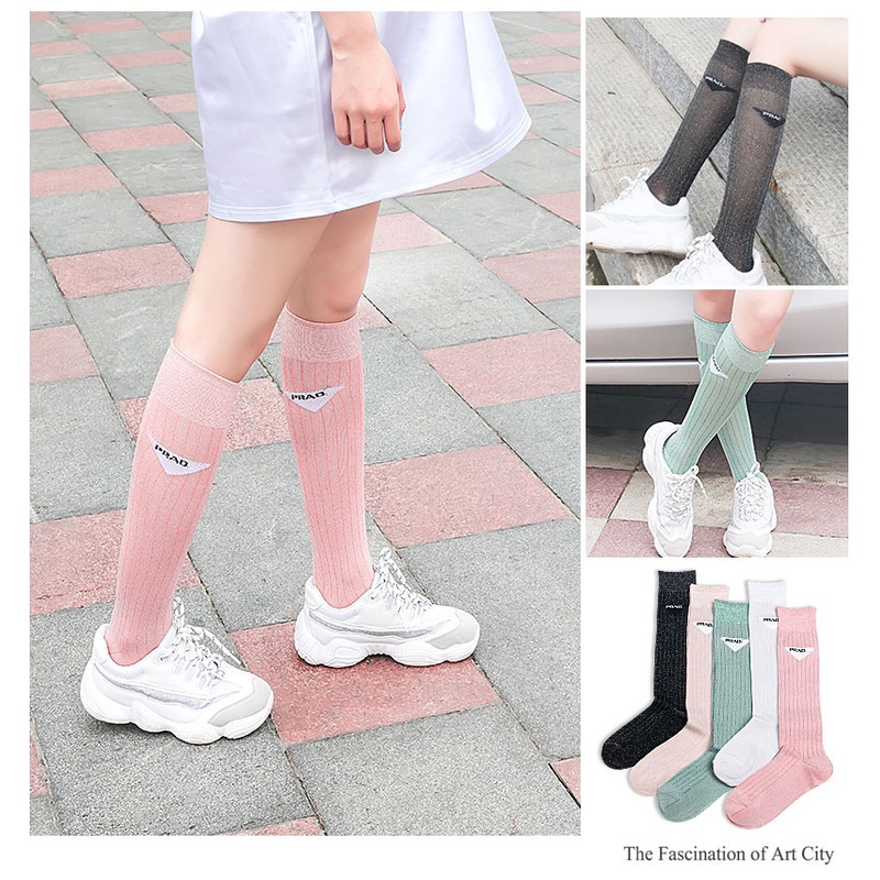 Tất Cao Cổ Nữ Sinh Đồng Phục Nhật Bản Vải Dệt Kim Siêu Đẹp