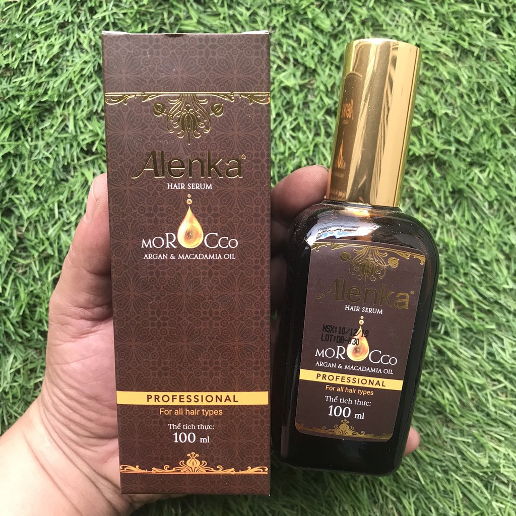 Tinh dầu dưỡng tóc Alenka Hair Serum giữ nếp tóc uốn 100ml