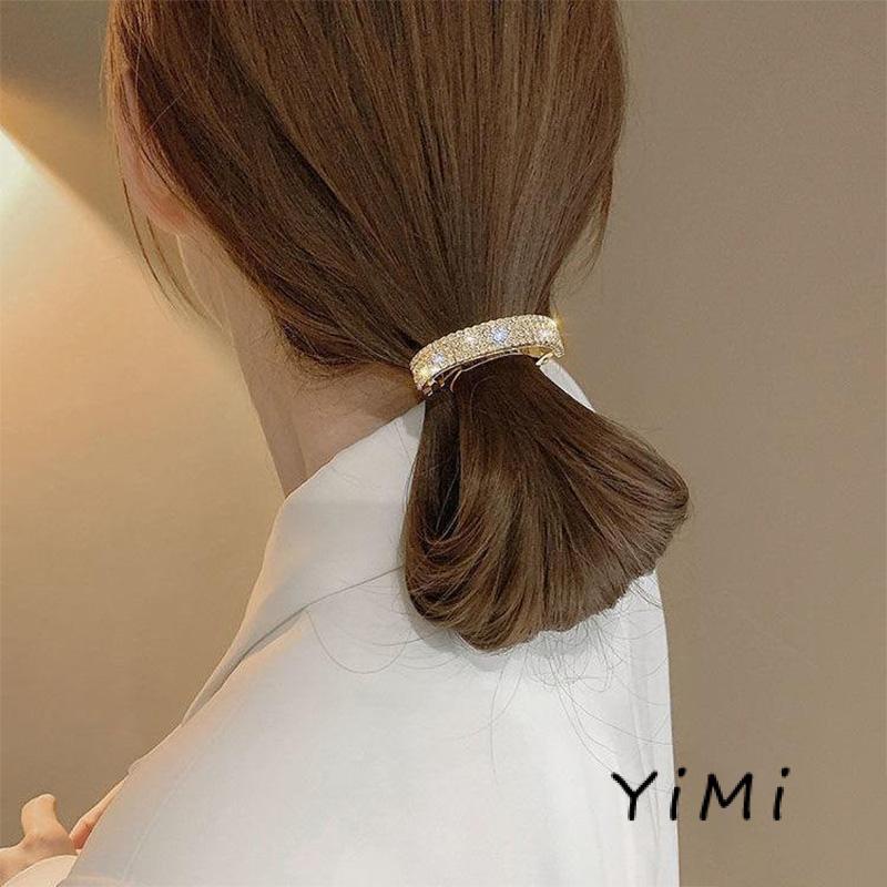 Phụ kiện buộc tóc đính đá kim cương lấp lánh làm đẹp cho nữ