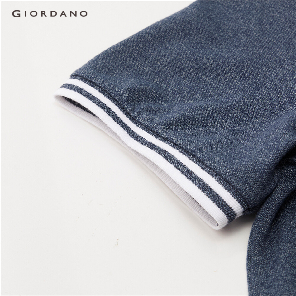 Áo thun GIORDANO cổ polo tay ngắn thêu họa tiết 13010218 | BigBuy360 - bigbuy360.vn